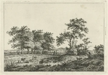 Landscape with Draftsman and Dog