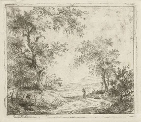 Landscape with Draftsman and Walker