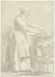 Woman Cleaning Fish (Fishwife)