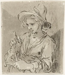 Woman with Fan