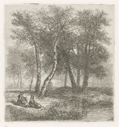 Mother and Child by the Waterside