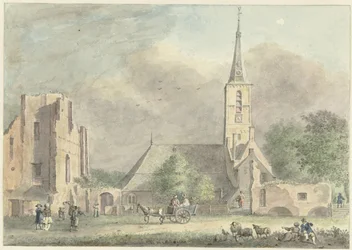 Church and Ruins of the Abbey at Rijnsburg