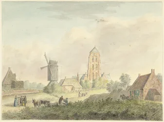 Church of the Village of Westkapelle in Zeeland