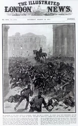 Fighting at the Liverpool General Transport Strike, cover of 