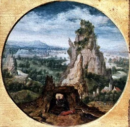 St. Jerome in Penitence in a Fantastic Landscape