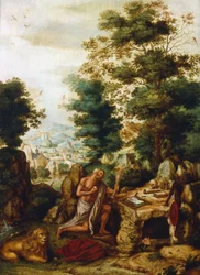 St Jerome in a Landscape, c1530-c1550