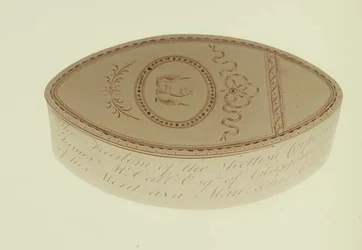 Freedom box, presented to James McCall by the Scottish Corporation of Cork, 1790
