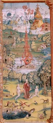 Series Four tapestries after Hieronymus Bosch. The Garden of Earthly Delights. Fourth tapestry in the series. Before 1560.