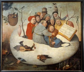 The Concert in the Egg (Satire of alchemy symbolized by the philosophical egg)