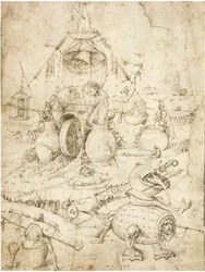 Infernal Landscape by Bosch, Hieronymus (c. 1450-1516)