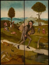 The Haywain Triptych, ca. 1516 (exterior)