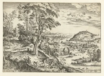 Cephalus and Procris Landscapes with Biblical and Mythological Scenes (series title)