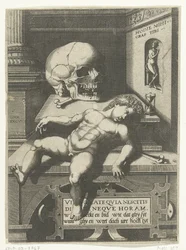 Vanitas with Child and Skull (Hodi mihi kras tibi / Today me, tomorrow you)