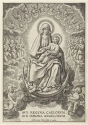 Mary with the Christ Child on the Crescent Moon