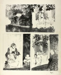 Mlle Bécat at the Café des Ambassadeurs: Three Motifs
