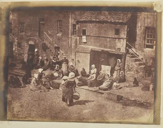 Fishergate, St Andrews, Women and Children Baiting the Lines