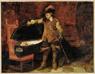 Cromwell Opens the Coffin of King Charles I