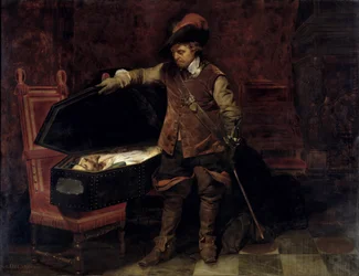 Oliver Cromwell Opening the Coffin of Charles I