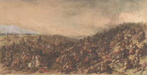 Battle Scene Waterloo, 1815-66
