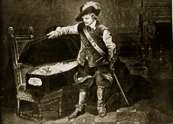 Cromwell Views the Body of Charles I, illustration from 