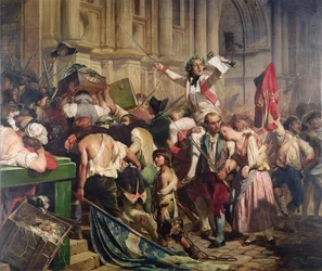 The Conquerors of the Bastille before the Hotel de Ville in 1789, 1839