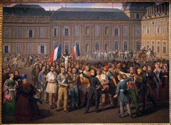 The Polytechnicians Carrying the Crucifix Saved from the Chapel of the Tuileries, During the Rieve of February 24