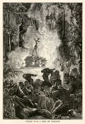 There was a cry of terror, from 