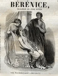 Berenice tragedy in five acts - engraving in 