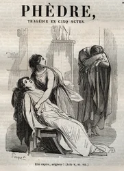 Phedre by Jean Racine (engraving)