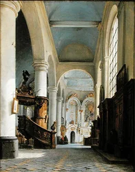 Interior of the Church of St. Denis, Saint-Omer, 1835