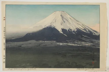 Fuji from Yoshida, from the Series, Ten Views of Mount Fuji, Taisho Era