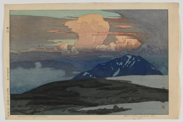 Goshikibara, from the series Twelve Scenes in the Japan Alps, Taisho era