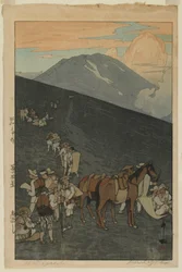 Umagaeshi, from the series, Ten Views of Mount Fuji, Showa era