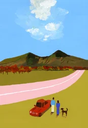 A Road Trip with the Couple and Their Dog