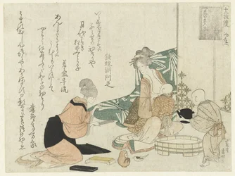 Woman Feeding a Baby
