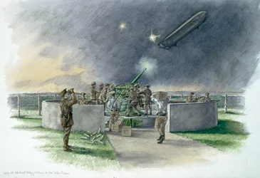 Lodge Hill Battery, Chatham, Kent, World War I