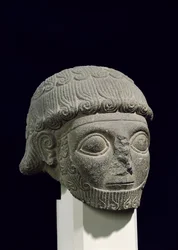 Head of a god, from Barak in Turkey, 18th-17th century BC