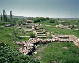 View of the ruins of the site