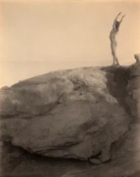 Boy in Rocky Landscape by F. Holland Day