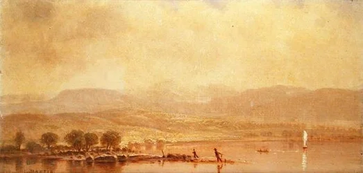 Misty Morning on the Hudson River