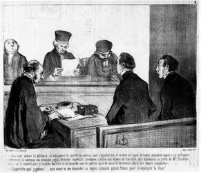 The court, emptying the deliberation, and awarding the profit of the default, puts the name and what is called to nowhere, taking on this, correcting the sentence of the first judges, discharges the appellant, condemns the intimate to the costs of the inci