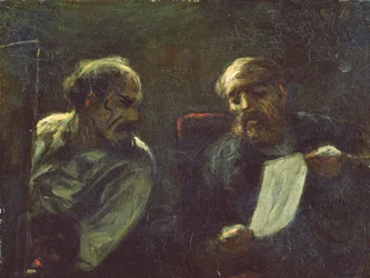A Discussion in the Studio, 1852-55