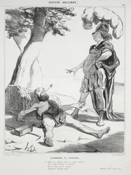 Ancient History, Plate 20: Alexander and Diogenes, 14 August 1842