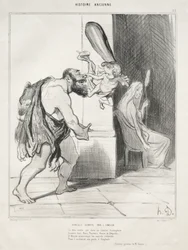 Ancient History, Plate 25: Hercules Subdued by Cupid