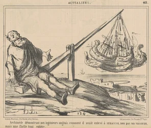Archimedes Demonstrating to English Engineers...