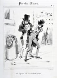 Artwork by Honore Daumier. Series 