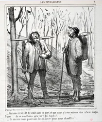 Artwork by Honore Daumier. Series 