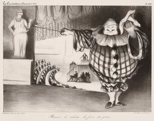 Lower the Curtain, The Farce is Played (from: La Caricature no. 201, 11.09.1834). 1834