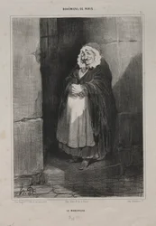 Bohemians of Paris, plate 15: The Pedestrian or The Large Sick Woman