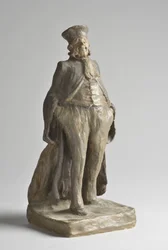 Caricature Portrait of an Avocado - Sculpture by Honore Daumier